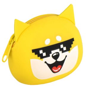 Кошелёк для банкнот и монет ЩЕНОК В ОЧКАХ