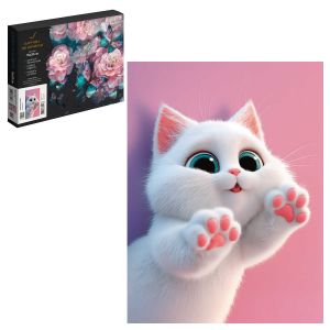 Картина по номерам ПУШИСТЫЕ ЛАПКИ 15х20 см 