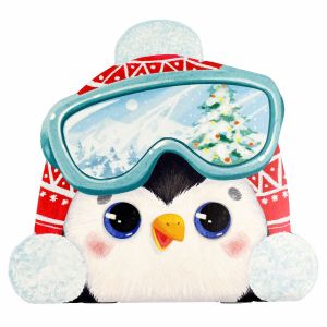 Блокнот 30л НОВОГОДНИЙ ПИНГВИН