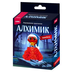 Выращивание кристаллов. Змейки."Красная змейка"