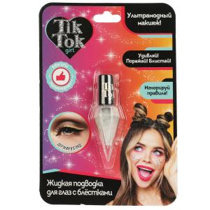 Подводка для глаз с блёстками, белый TIK TOK GIRL