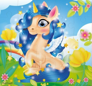 Мягкие пазлы "Единорог" 25 элементов 