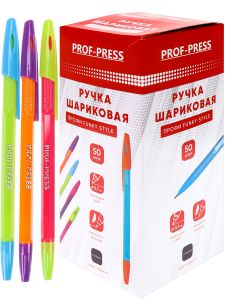 Ручка шариковая "ПРОФИ FUNKY STYLE" СИНЯЯ 