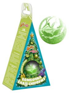 Бомбочка Ёлк@Сюрприз, Зелёно-белая