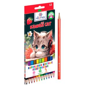 Карандаши цветные Kawaii Cat