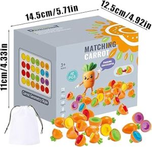 Развивающая игра "Соедини морковки!" Matching carrot