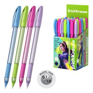 Ручка шариковая ErichKrause U-109 Stick&Grip Spring 0.7, Ultra Glide Technology, цвет чернил синий 