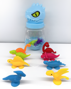 Присоски Динозавры 10 штук в дино-боксе