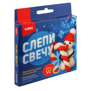 Слепи свечу "Снеговик с карамелью"