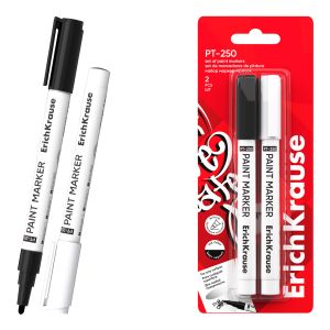 Набор из 2 маркер-красок ErichKrause PT-250, на масляной основе, цвет чернил ассорти 