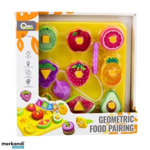Развивающая игра "Фрукты и формы" Geometric food pairing