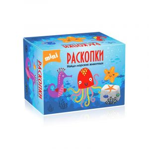Мини набор для проведения раскопок Морские животные 