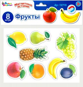 Магниты "Фрукты" Магнитные истории (европодвес) 02708