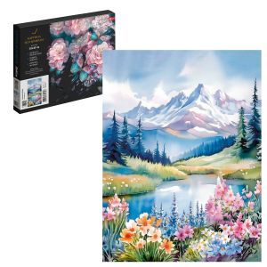 Картина по номерам ГОРНЫЙ ПЕЙЗАЖ 30х40 см