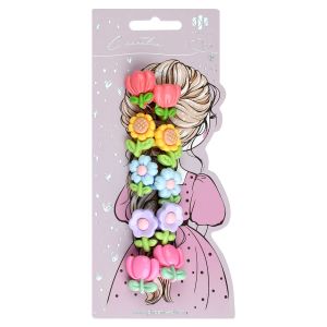 Набор резинок для волос арт. 71841 ЦВЕТОЧКИ 10шт.