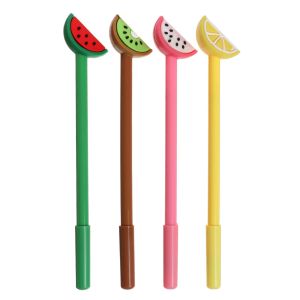 Ручка гелевая-прикол Фрукты МИКС, 1492542