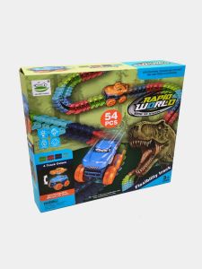 DIY Rapid World Скоростная трасса Динозавр 54 элемента