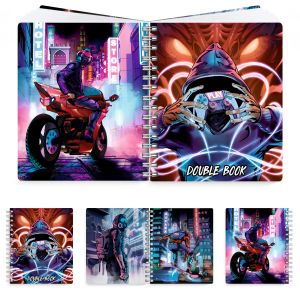 Тетрадь "Double book" 100 л. КИБЕРПАНК. Ф+