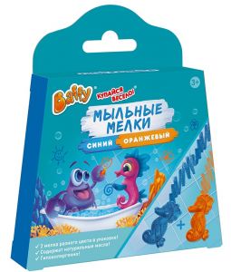 Мыльный мелок детский «Baffy» (Оранжевый + Синий)
