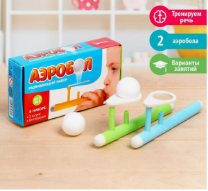 Игра-тренажёр для дыхания «Аэробол», 2 шт. 