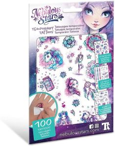 Серия Nebulia: Набор для творчества - временные татуировки для девочки (3 листа)
