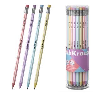 Чернографитный карандаш пластиковый ErichKrause Blend, шестигранный, с ластиком, НВ