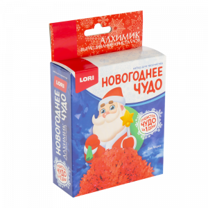 Выращивание кристаллов. Фигурки "Дед Мороз"