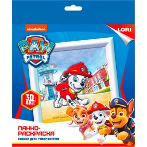 Ипс-001 3D Art.Панно-раскраска Щенячий патруль "Маршалл"