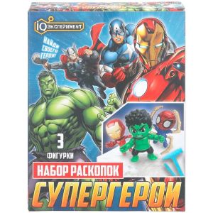 Раскопки супер герои, блистер IQ Эксперимент