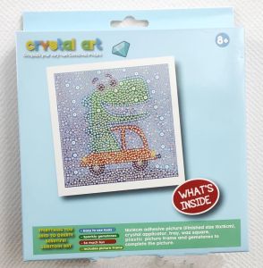 Алмазная мозаика с рамкой Динозаврик