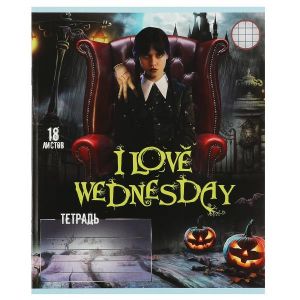 Тетрадь, 18 листов, клетка, девочка гот Умка