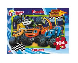 Супертраки. Пазл классический в коробке. 104 детали. 190х141х35мм. Умные игры в кор.24шт