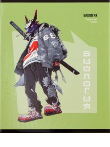 TM Prof-Press Тетрадь КЛЕТКА 48л. БИОЛОГИЯ «МАНГА» стандарт, твин-лак