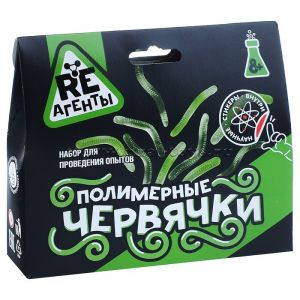 Научно-познавательный набор "Полимерные червячки", зеленый