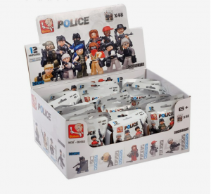 Конструктор фигурки «Полиция и грабители», 1563315