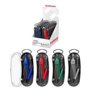 Готовальня ErichKrause Classic, (пластиковый циркуль и сменные грифели), пенал, ассорти