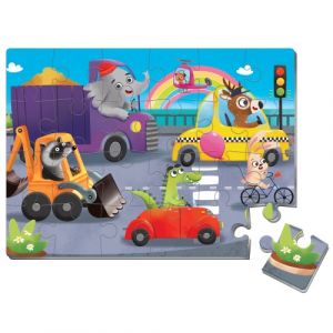 Мягкие пазлы  «Транспорт» (А4 24 элемента)