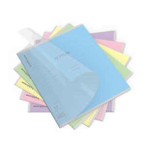 Тетрадь школьная ErichKrause Классика CoverPrо fizzy, А5+, 12 листов, клетка