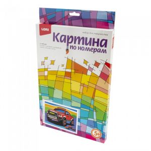 Картина по номерам для малышей "Быстрый джип"