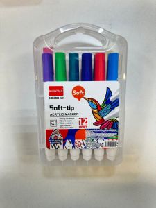 Акриловые фломастеры 12 цветов