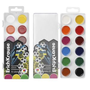 Краски акварельные ErichKrause Sport DNA 12 цветов 