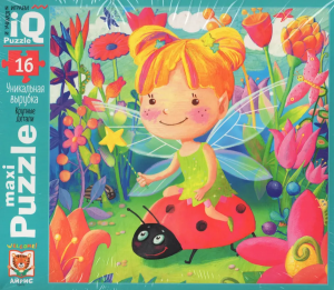 IQ Пазл МАКСИ 16 эл. Фея на лугу 2+