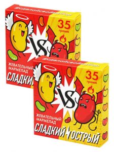 Жевательный мармелад "Сладкий/острый" (набор из 2-х штук)