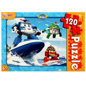 Робокар Поли. Пазлы классические в коробке. 120 деталей. 