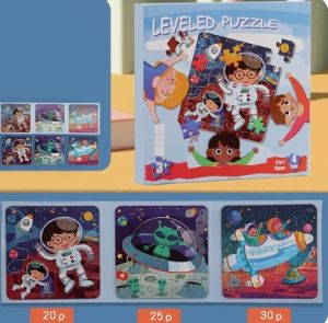 Leveled Puzzle 3+ "Космос" 4 уровень