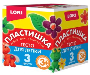 Тесто для лепки "Пластишка №16" (3 цвета)