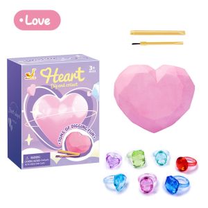 Раскопки Сердце (разноцветные колечки) Heart dig & collect