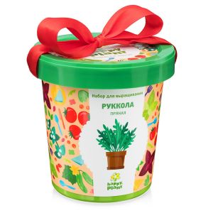 Набор Happy Plant для выращивания. Горшок Руккола пряная.