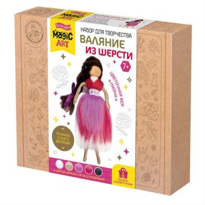 Набор для творчества. Валяние из шерсти. Цветочная фея "Пиона" 05300