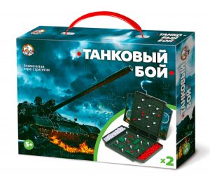 Игра настольная "Танковый бой" (мини)